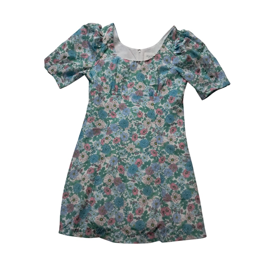 Tuckernuck Hyacinth House Sallie Dress Women's Small Mini Floral Puff Sleeve